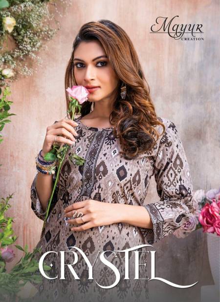 Crystel Vol 1 By Mayur Cotton Printed Tunic Ladies Short Top Wholesale Shop In Surat Catalog